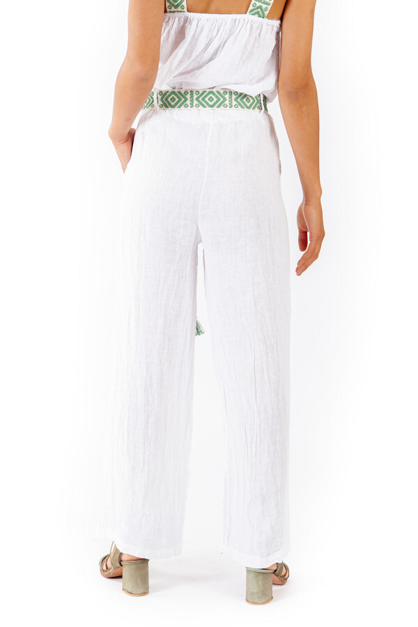 PANTALON LINO FRIDA BLANCO