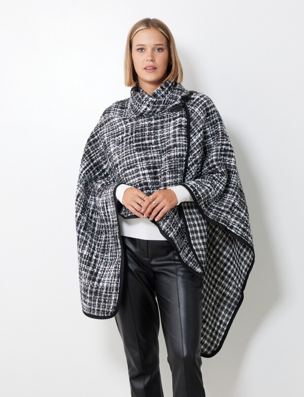 Capa Tweed NEGRO/GRIS