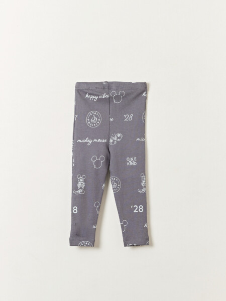 Calza estampada Mickey Gris Oscuro