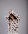 Buzo Print blanco con beige
