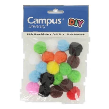 Confetti pompones Campus color surtido Blister x 20 uds Confetti pompones Campus color surtido Blister x 20 uds