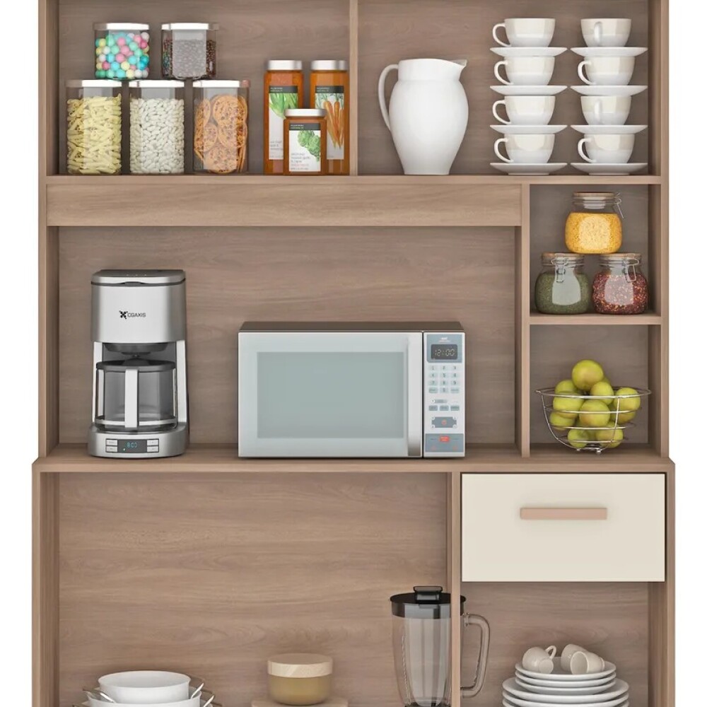 KIT DE COCINA ALACENA ARMARIO APARADOR COMPACTA - 5 PUERTAS 1 CAJÓN KIT DE COCINA ALACENA ARMARIO APARADOR COMPACTA - 5 PUERTAS 1 CAJÓN