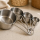 Set x 4 tazas medidoras de metal INOX