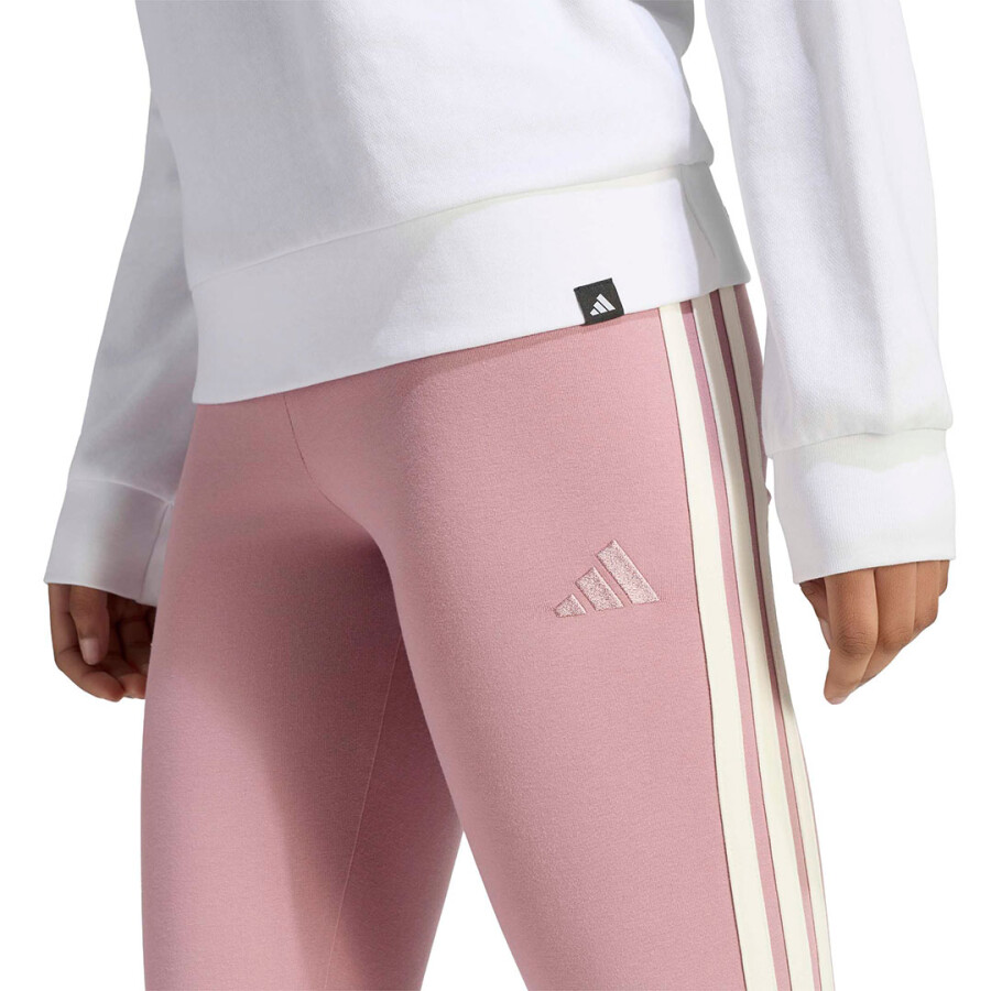 Calza de Mujer Adidas W Ak 3S Legging Rosado - Beige