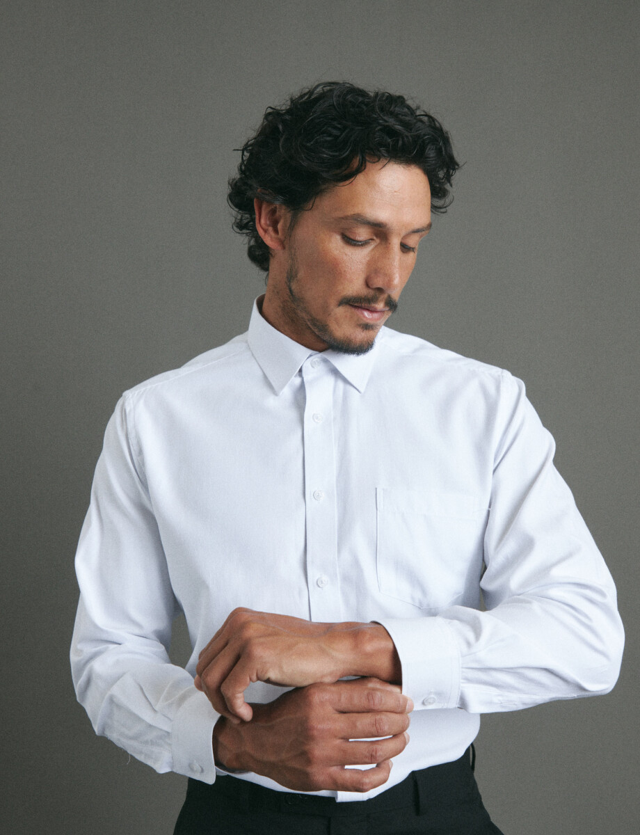 012685 CAMISA HARRINGTON LABEL Blanco