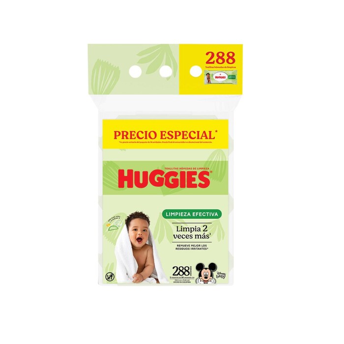 HUGGIES TOALLITA HUMEDA LIMPIEZA EFECT única