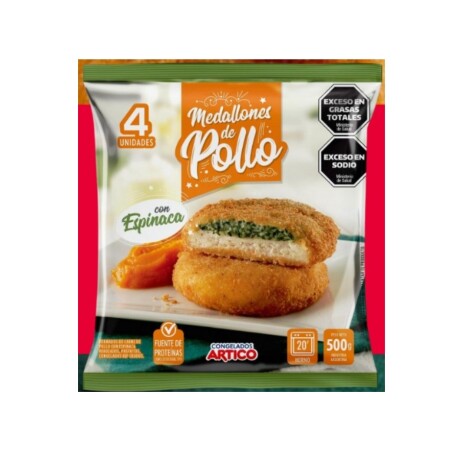 MEDALLONES POLLO ESPINACA 500G +SOLO PDE O WEB+ MEDALLONES POLLO ESPINACA 500G +SOLO PDE O WEB+