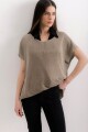Blusa Athenia Beige Lurex