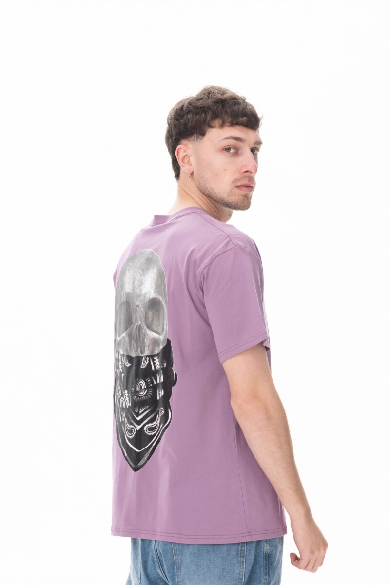Remera Cush Craneo Lila