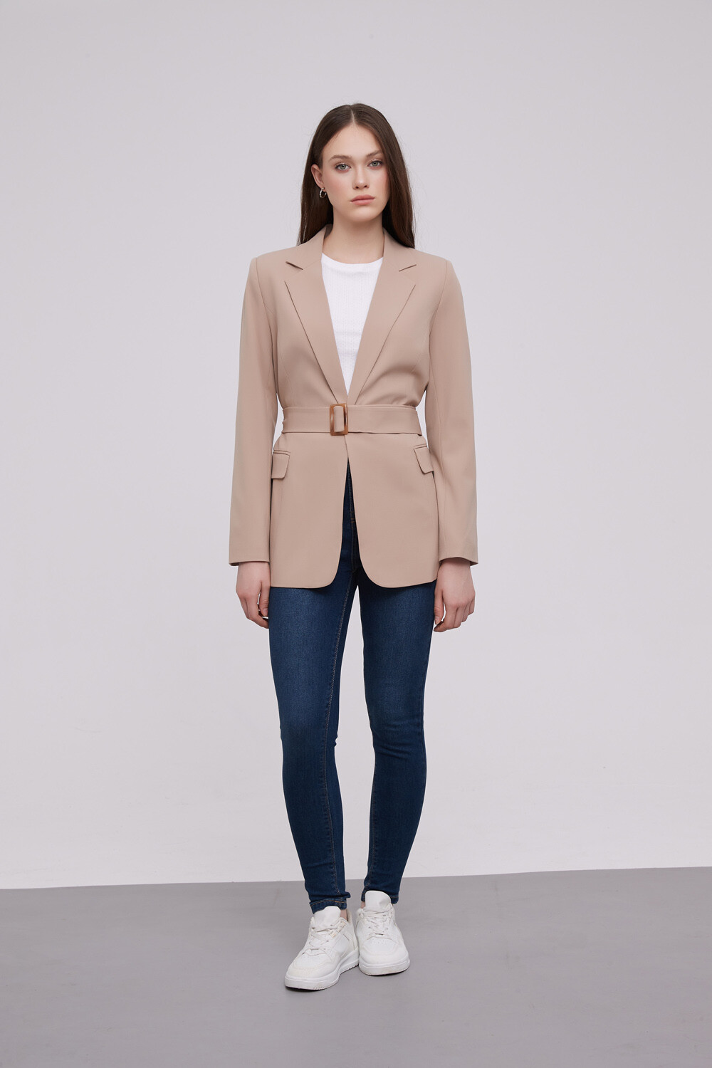 Chaqueta Ebere Beige Oscuro