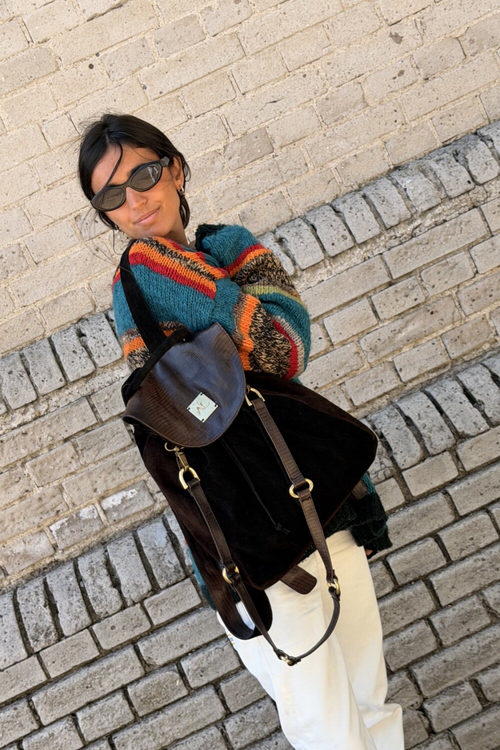 Brassy Backpack Chocolate / Negro
