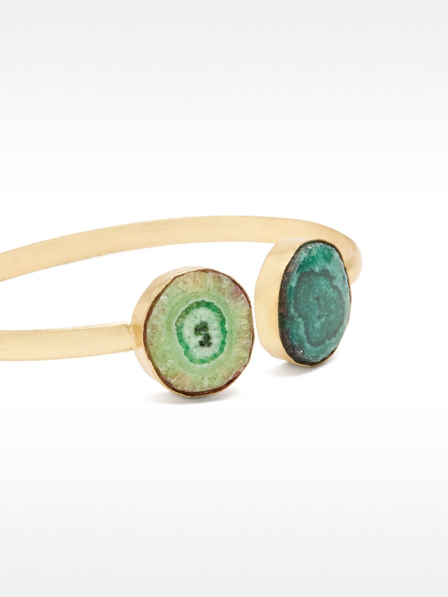 Pulsera De Brass Con Piedras azul