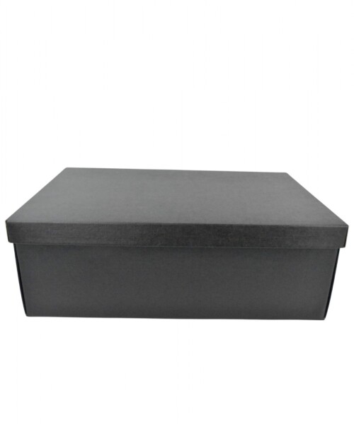 Caja+tapa easy 45,5x32x15 cm. SETA NERO