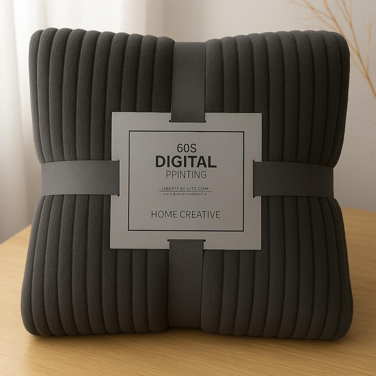 Manta Frazada Polar Suave Invierno 1 plazas Abrigada - Gris Oscuro 