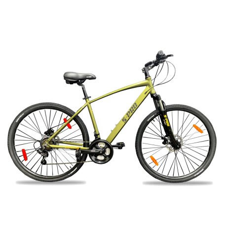 Bicicleta De Paseo S-pro Discovery Man Rodado 28 VERDE METALIZADO