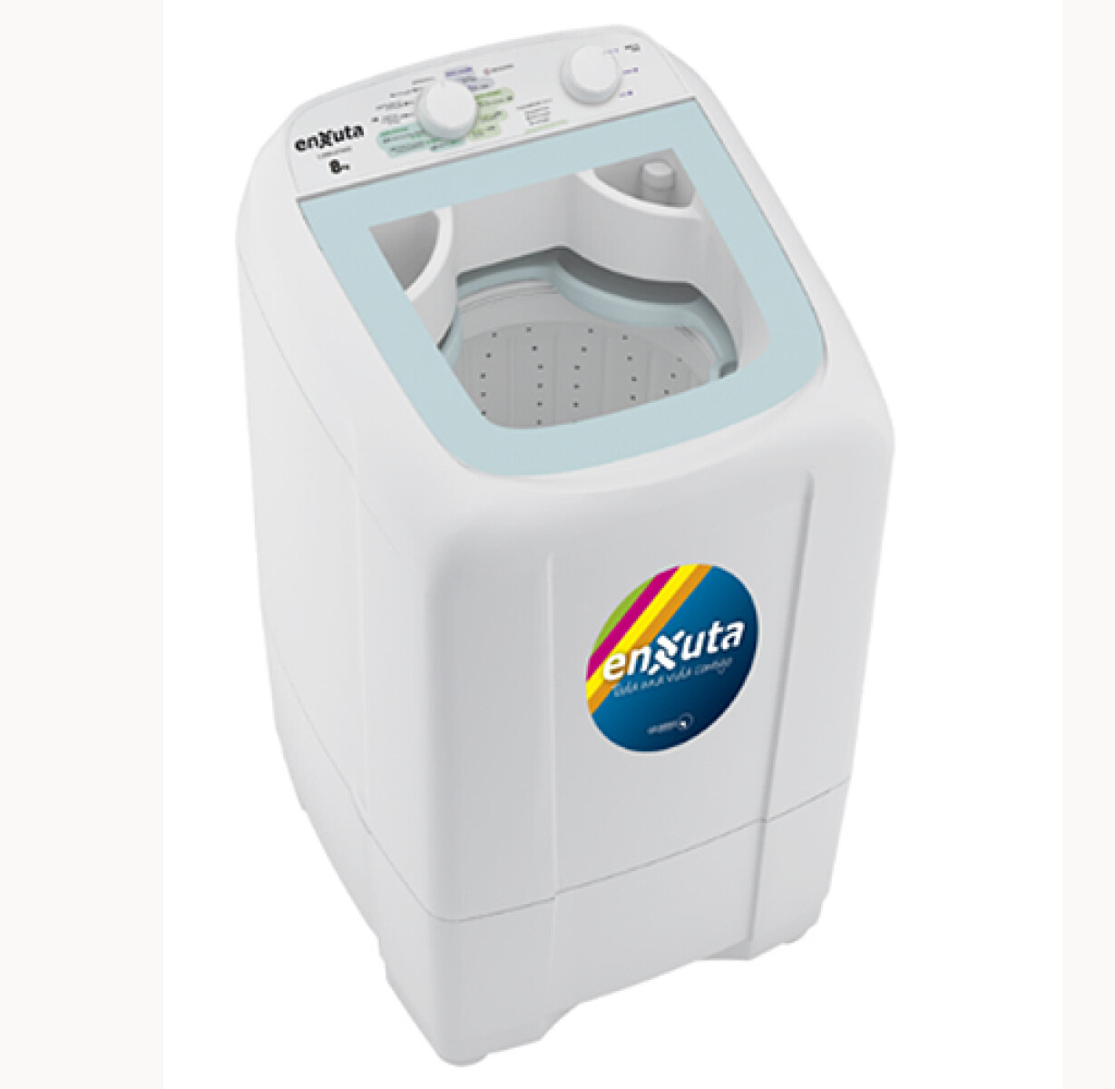 LAVARROPA ENXUTA 27880 8Kg carga superior Tapa Vidrio - N/A 