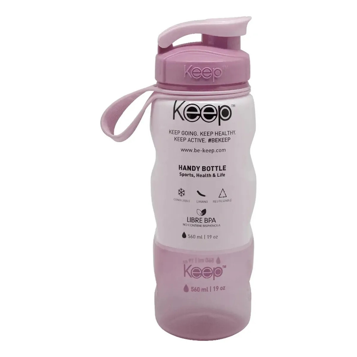 Botella Deportiva Plastica Keep 560ml - Lavanda 