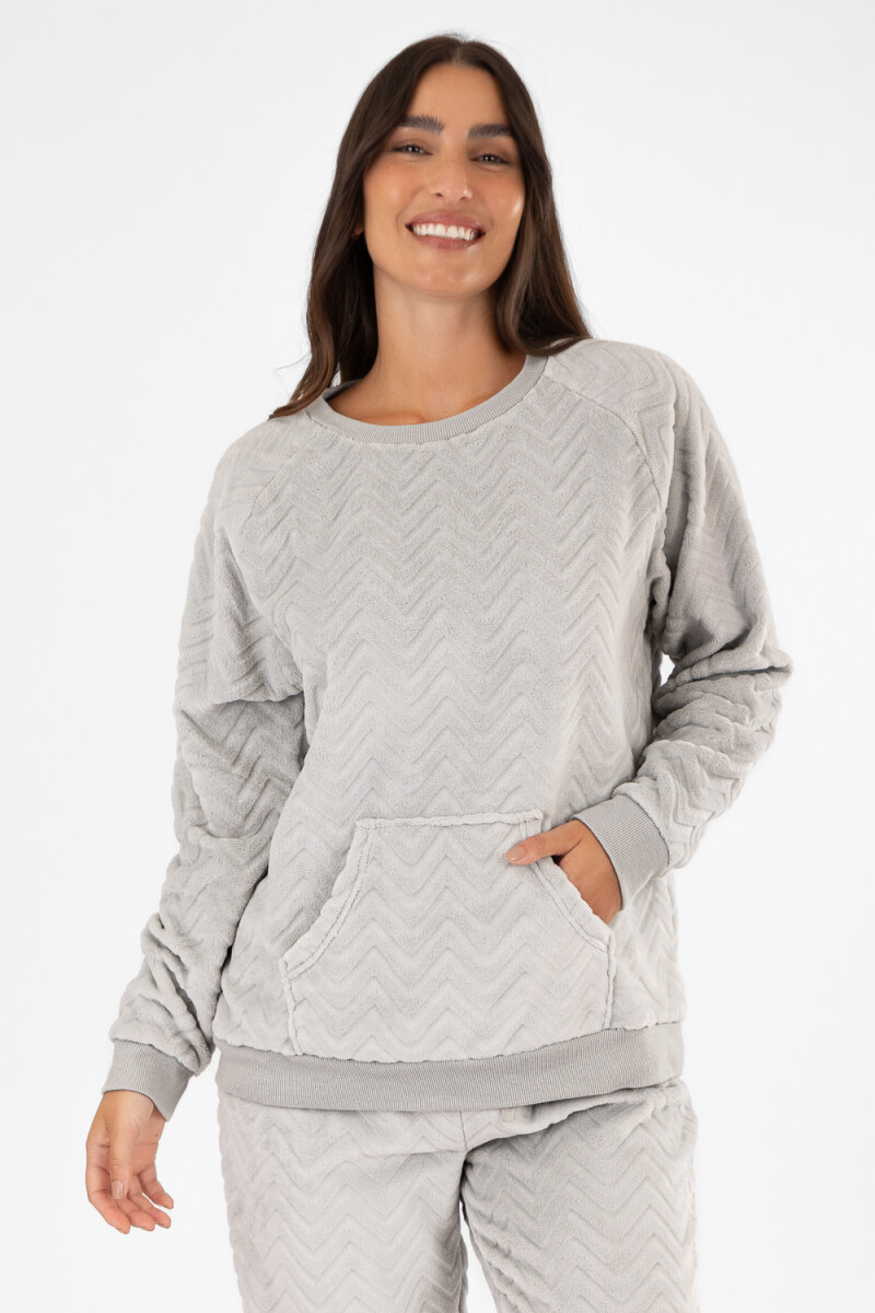 Pijama zigzag Gris