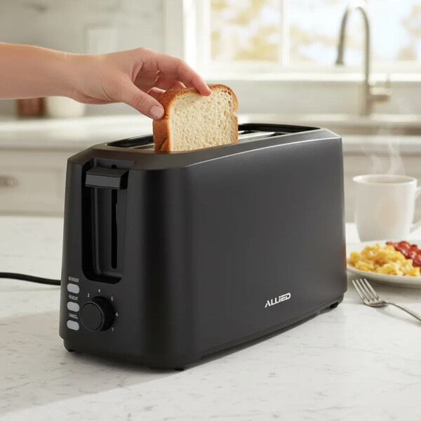 Tostadora De 4 Panes Eléctrica Allied Al-to4s 1450w TOSTADORA ALLIED AL-TO4S 4 PANES