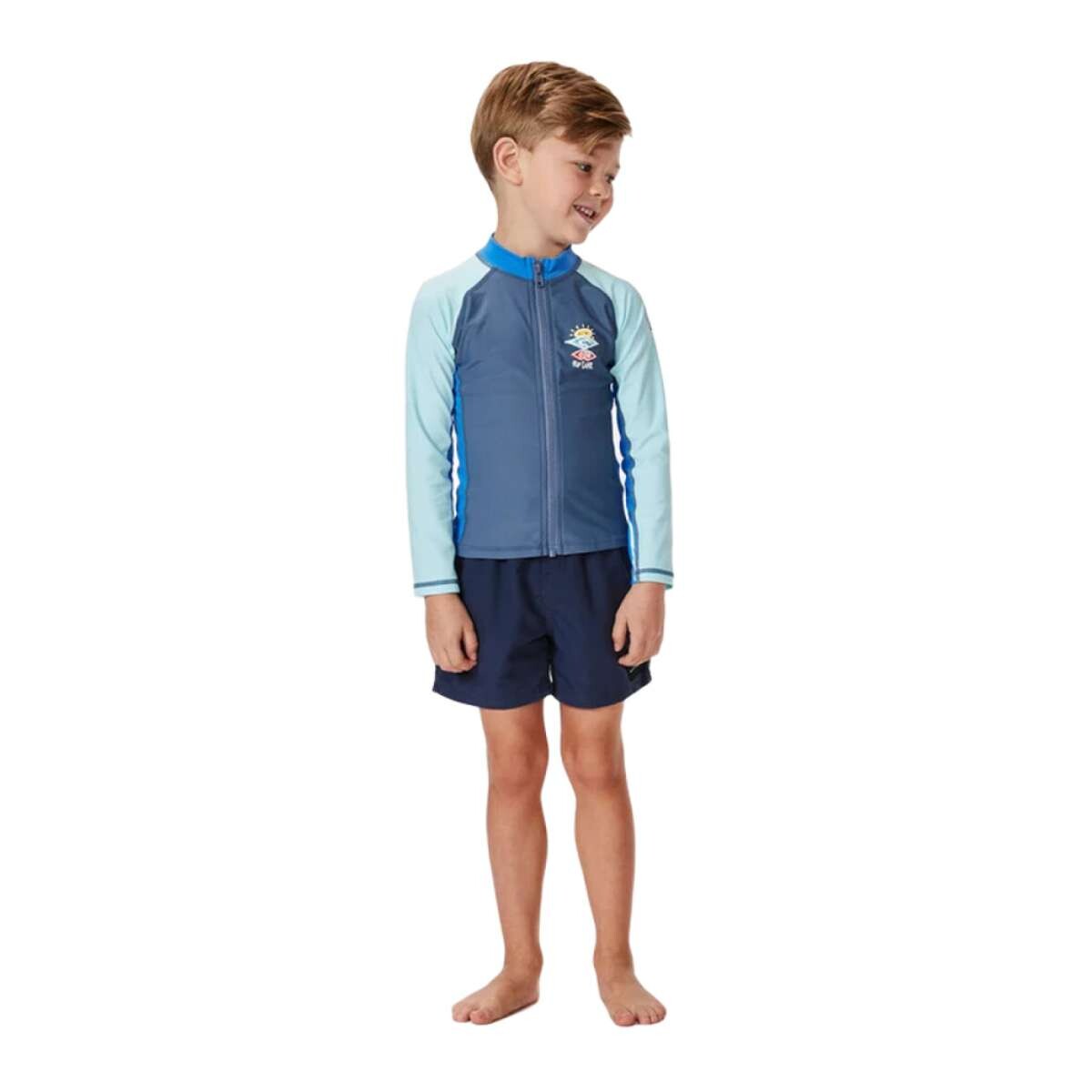 Lycra Rip Curl Cosmic Upf L/S Zt Boy - Azul 