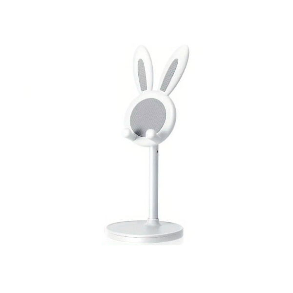 Soporte para escritorio ajustable diseño conejo color blanco Soporte Para Escritorio Ajustable Diseño Conejo Color Blanco