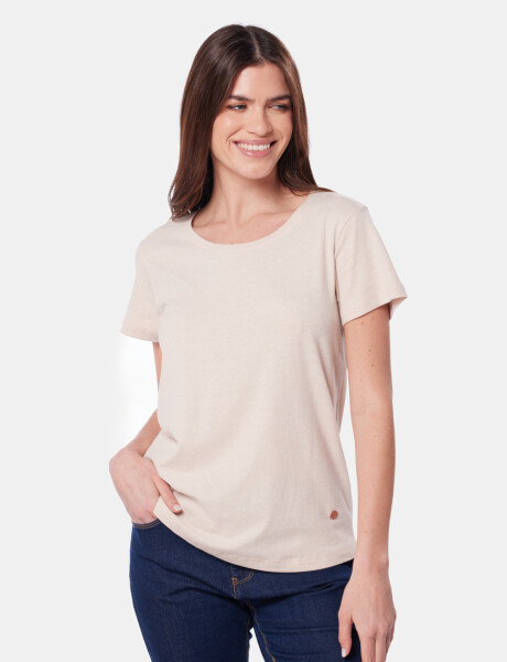 REMERA LISA Beige