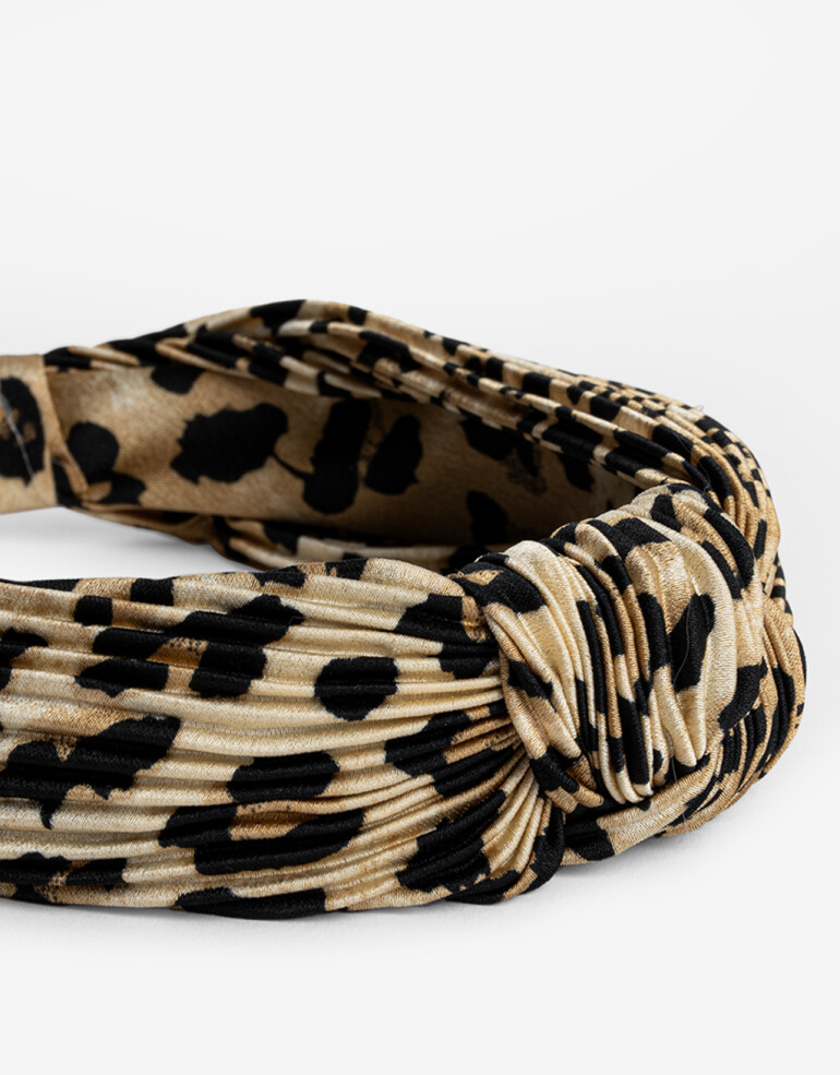 Vinchas Rígidas Estampados Vincha Con Nudo Animal Print - Estampado Animal Print