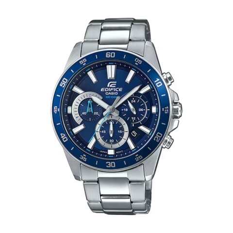 Reloj Casio Edifice EFV570D 2AV para hombre con correa de acero Azul