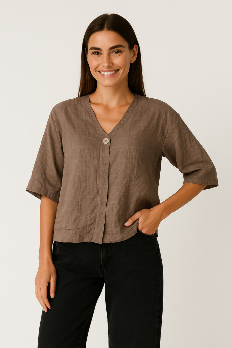 Blusa Andaluz Taupe / Mink / Vison