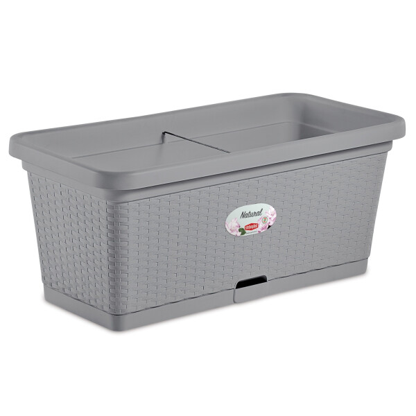 MACETA STEFANPLAST NATURAL 80CM GRIS PIEDRA MACETA STEFANPLAST NATURAL 80CM GRIS PIEDRA