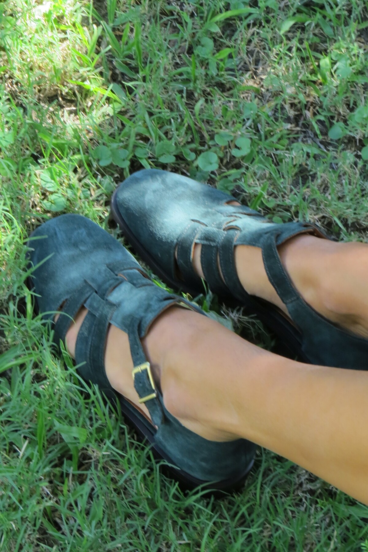 Sandalia Mallorquina Verde Inglés