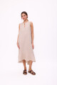 VESTIDO POLK LONG Beige