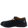 Guillerminas Infantiles Croco Kids Colegial de Cuero Negro