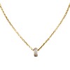 Dije Aro-Oro bajo-Piedra Zirconia-CP8529 conpiedra