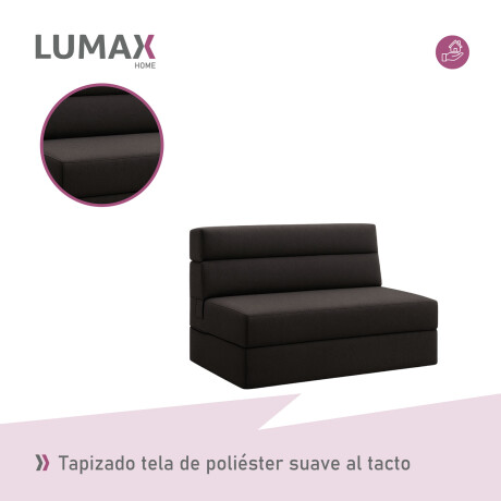 Sillón cama doble Lumax Oster en caja compactado Negro