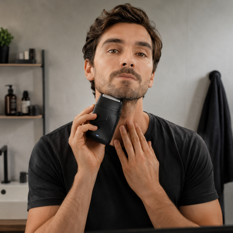 AFEITADORA RASURADORA RECARGABLE NEGRA USB-C AFEITADORA RASURADORA RECARGABLE NEGRA USB-C
