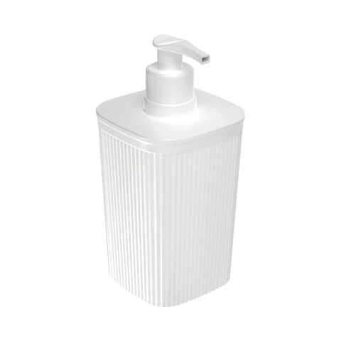 Dispensador Plástico de Jabón Varios Colores BLANCO