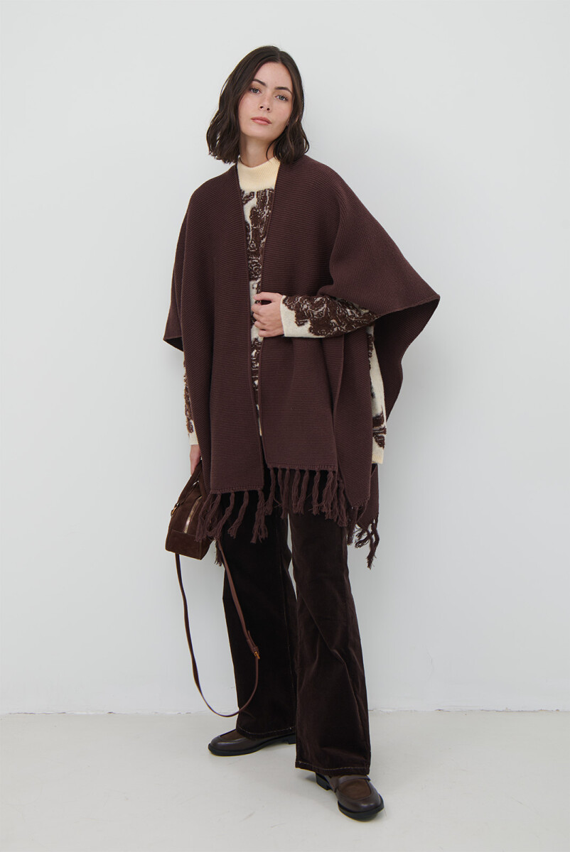 RUANA - MARRON 