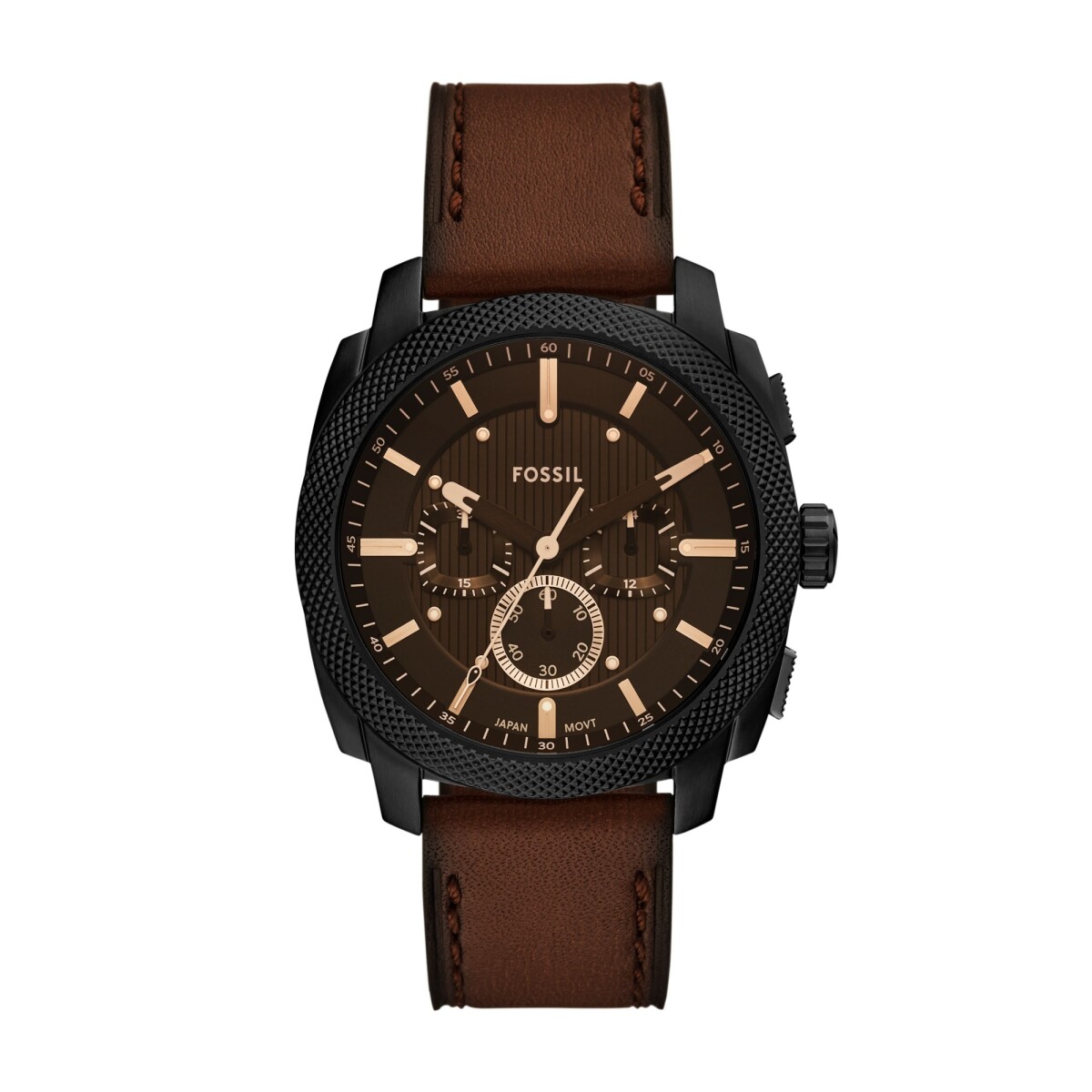 Reloj FOSSIL MACHINE Cuero Marron Esfera 42mm 