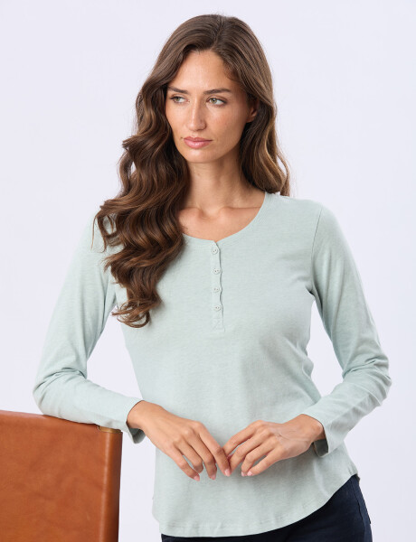 REMERA LISA DE ALGODÓN Verde