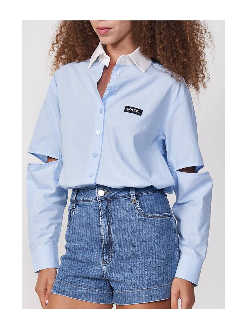 POLERA Celeste