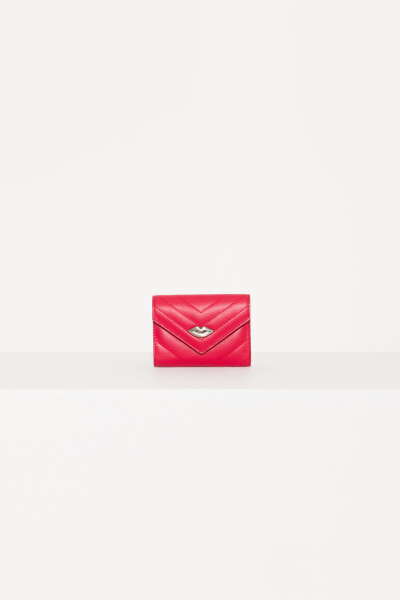 BILLETERA LIPSTICK FLAP Frambuesa