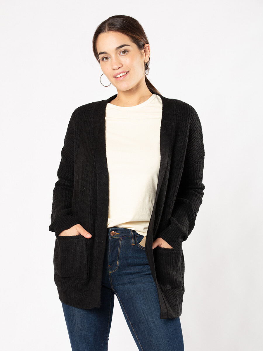 CARDIGAN PREZY RUSTY - Negro 