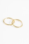 Aros acero medium dorado