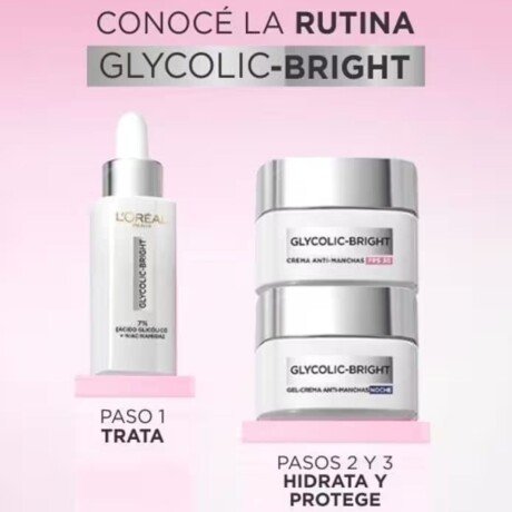 Pack L'Oreal Glycolic Gel Crema Día + Noche + Serum Pack L'Oreal Glycolic Gel Crema Día + Noche + Serum
