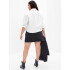 LS CROPPED SHIRT OPTIC WHITE