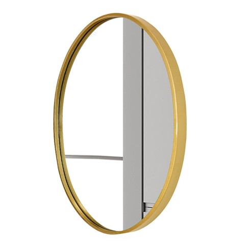 Espejo de pared oval marco dorado 60x34cm Espejo De Pared Oval Marco Dorado 60x34cm