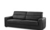 Sillón 100% Cuero - 3 Cuerpos - Sublime Negro