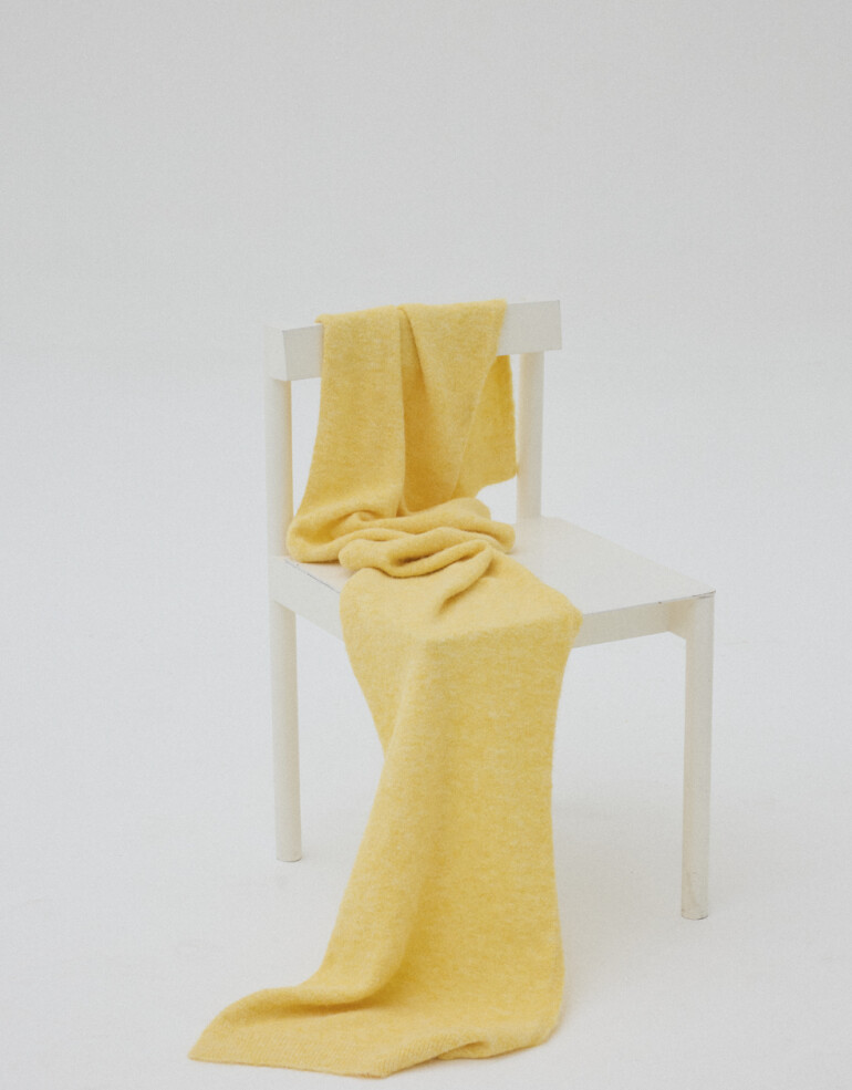 Bufandas Mantón Tejido - Amarillo Claro