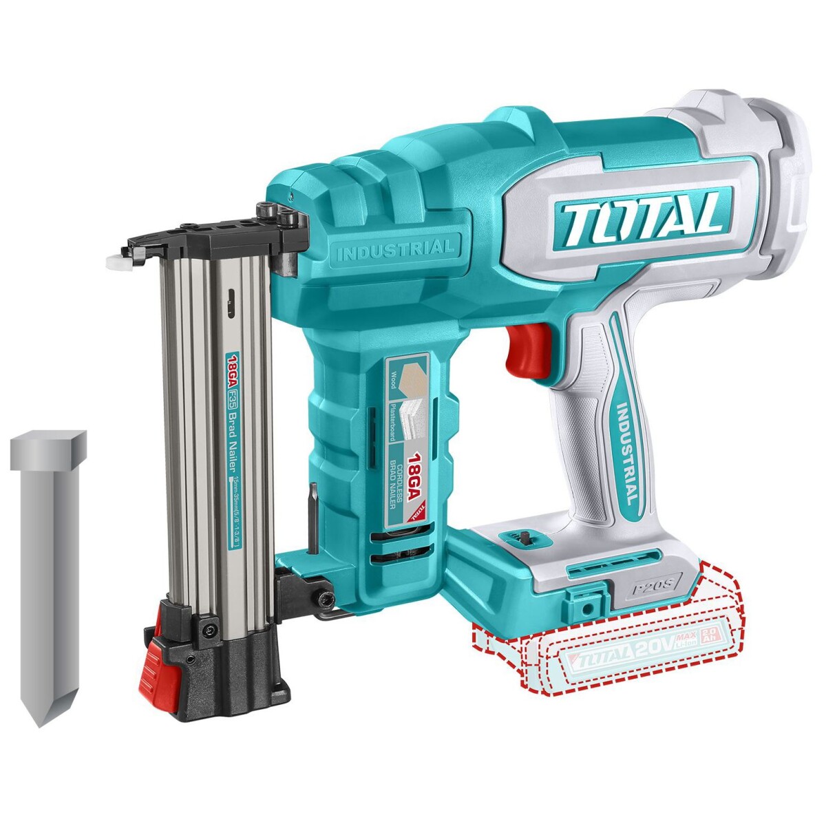 Clavadora Inalámbrica Para Madera A Batería 20v - 35mm 